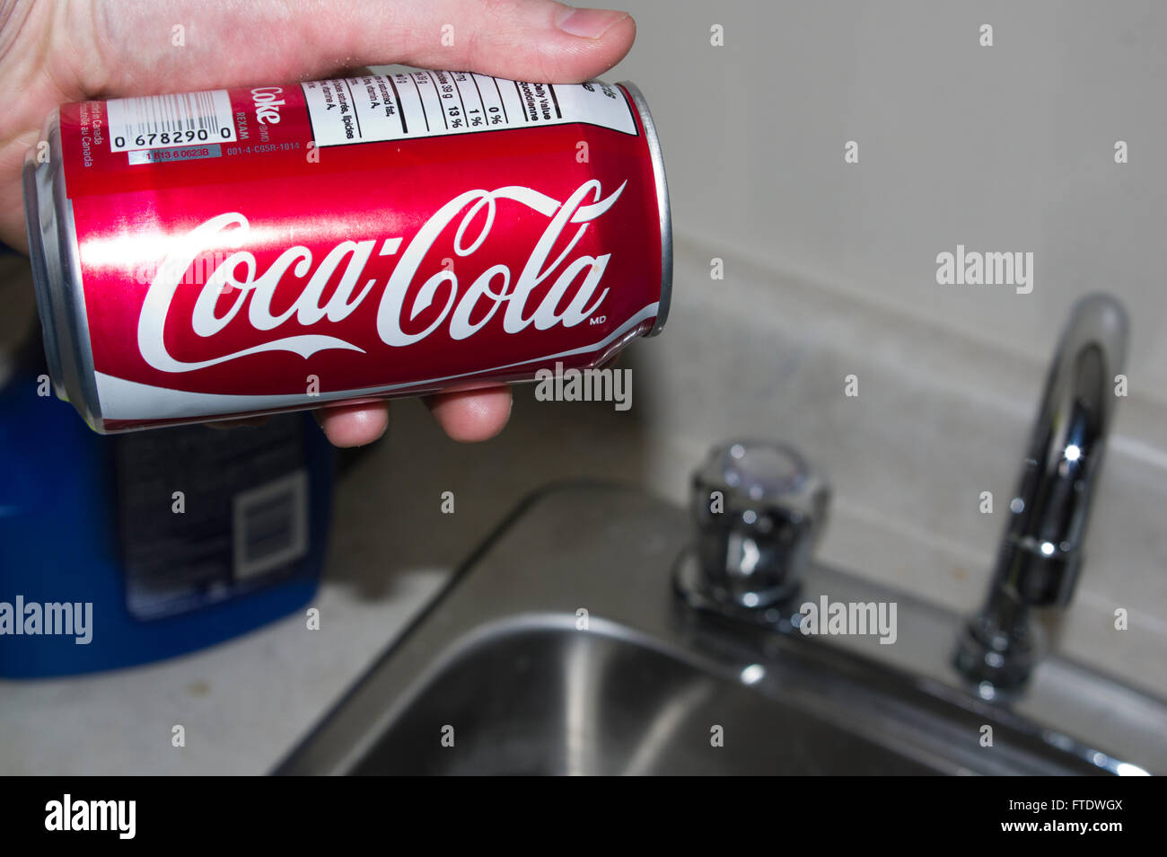 coca cola, sink, health, hand Stock Photo Alamy
