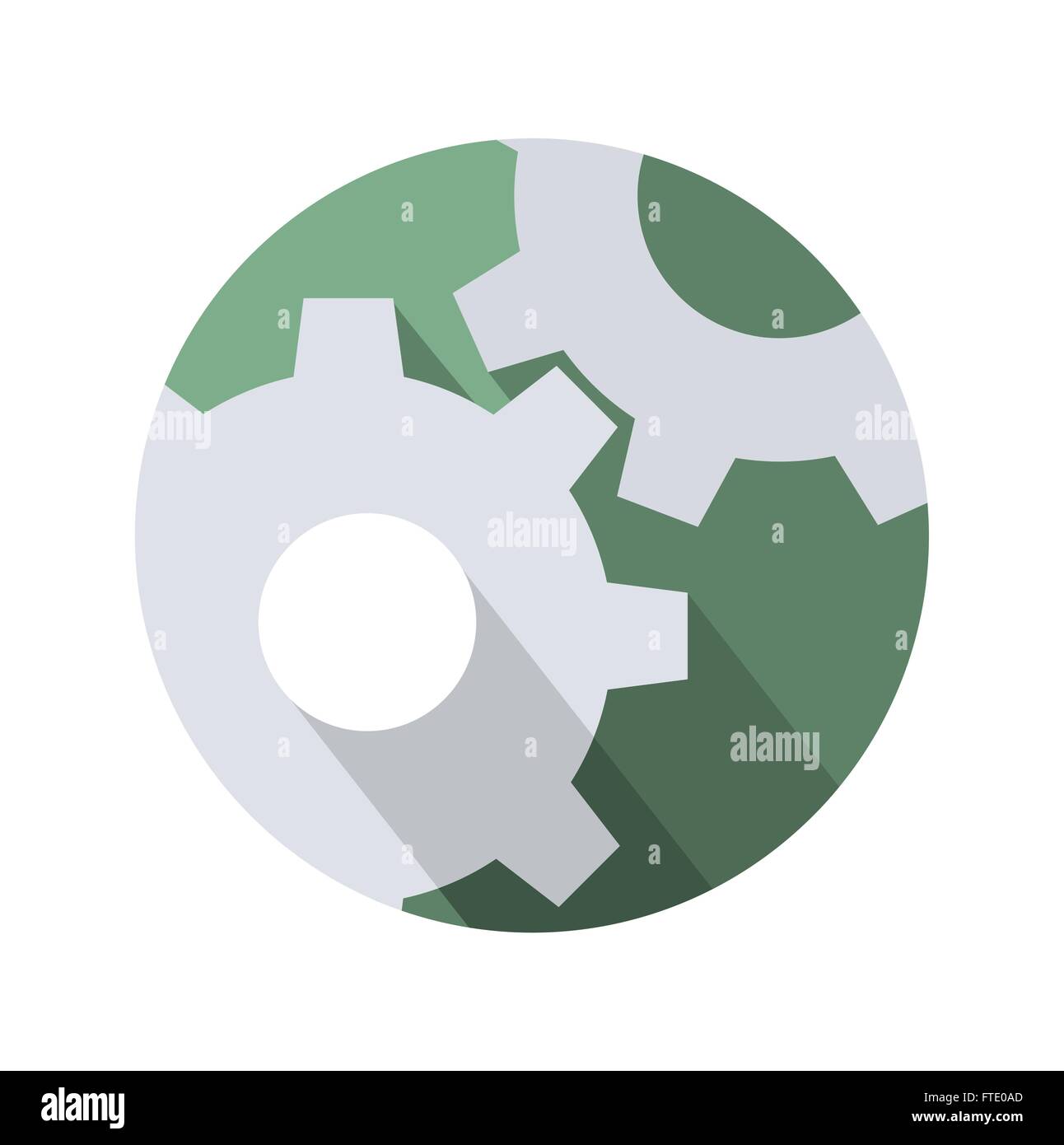 Cogwheel gear mechanism, settings vector icon Stock Vector Image & Art ...