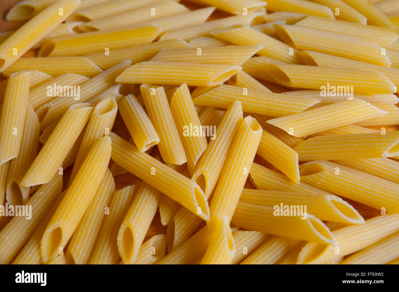 Macaroni. Close view. Stock Photo