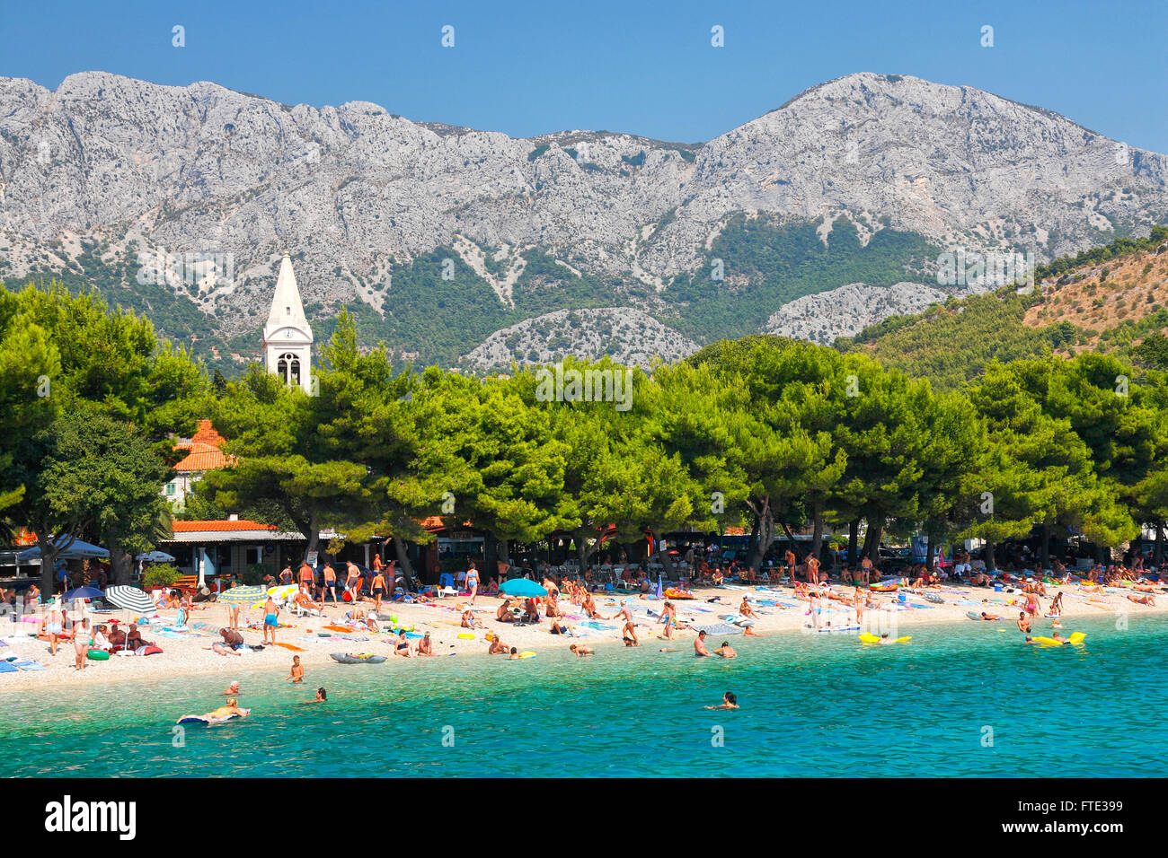 Zaostrog small town in Makarska Riviera, southern Dalmatia Stock Photo