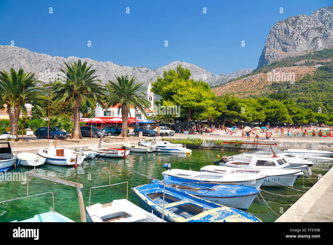 Zaostrog small town in Makarska Riviera, southern Dalmatia Stock Photo