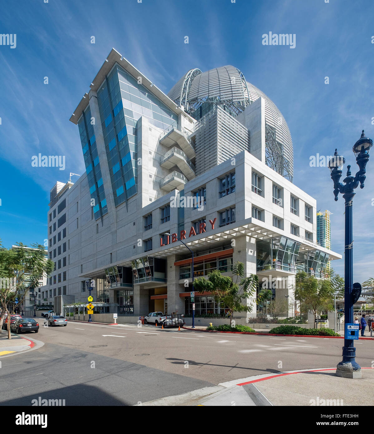 San Diego Central Library Stock Photo Alamy