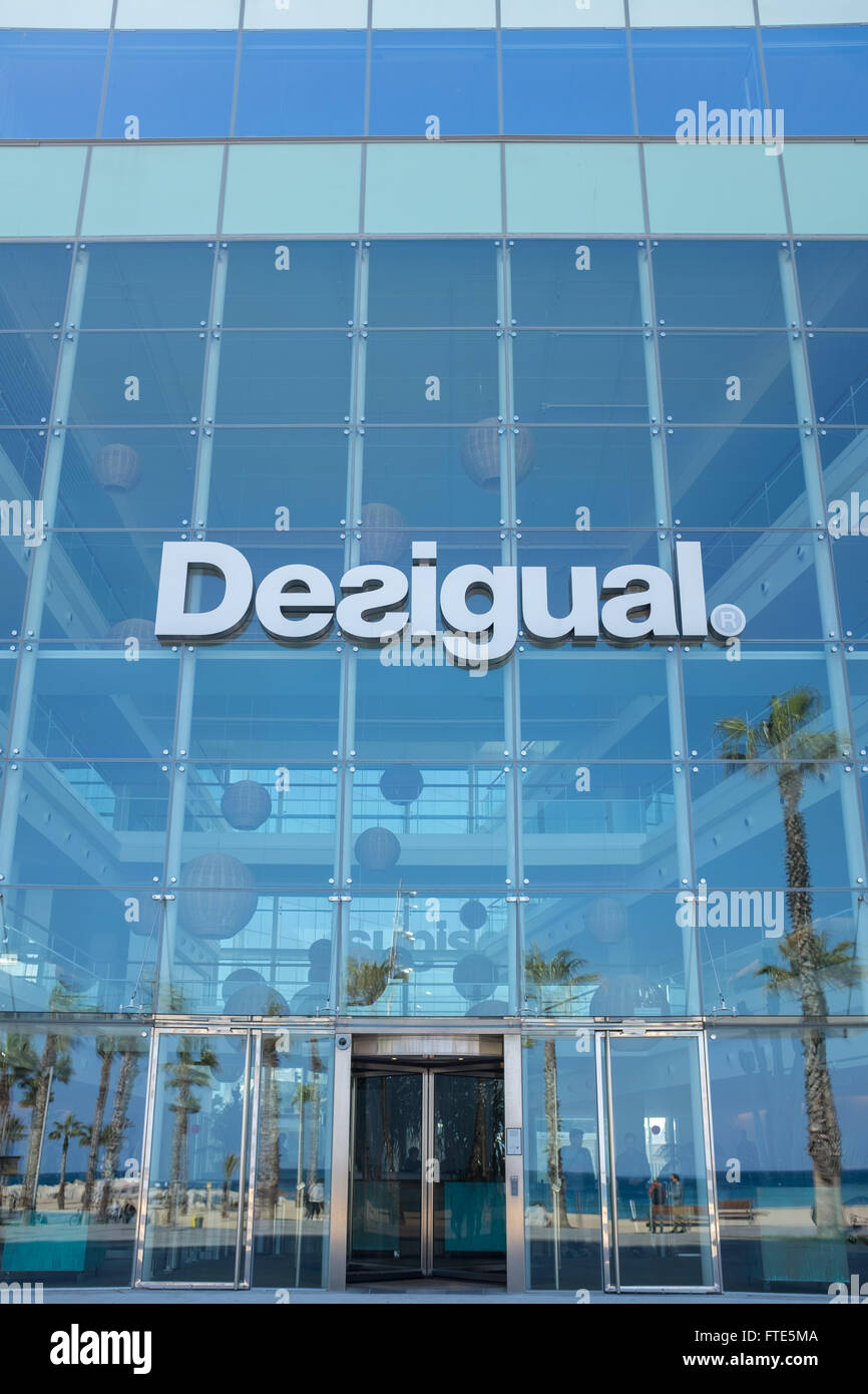 Desigual shop in Barceloneta, Barcelona, Spain Stock Photo