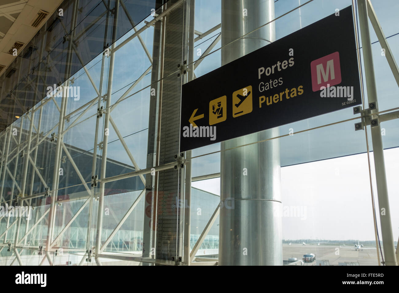 barcelona airport, barcelona, spain Stock Photo