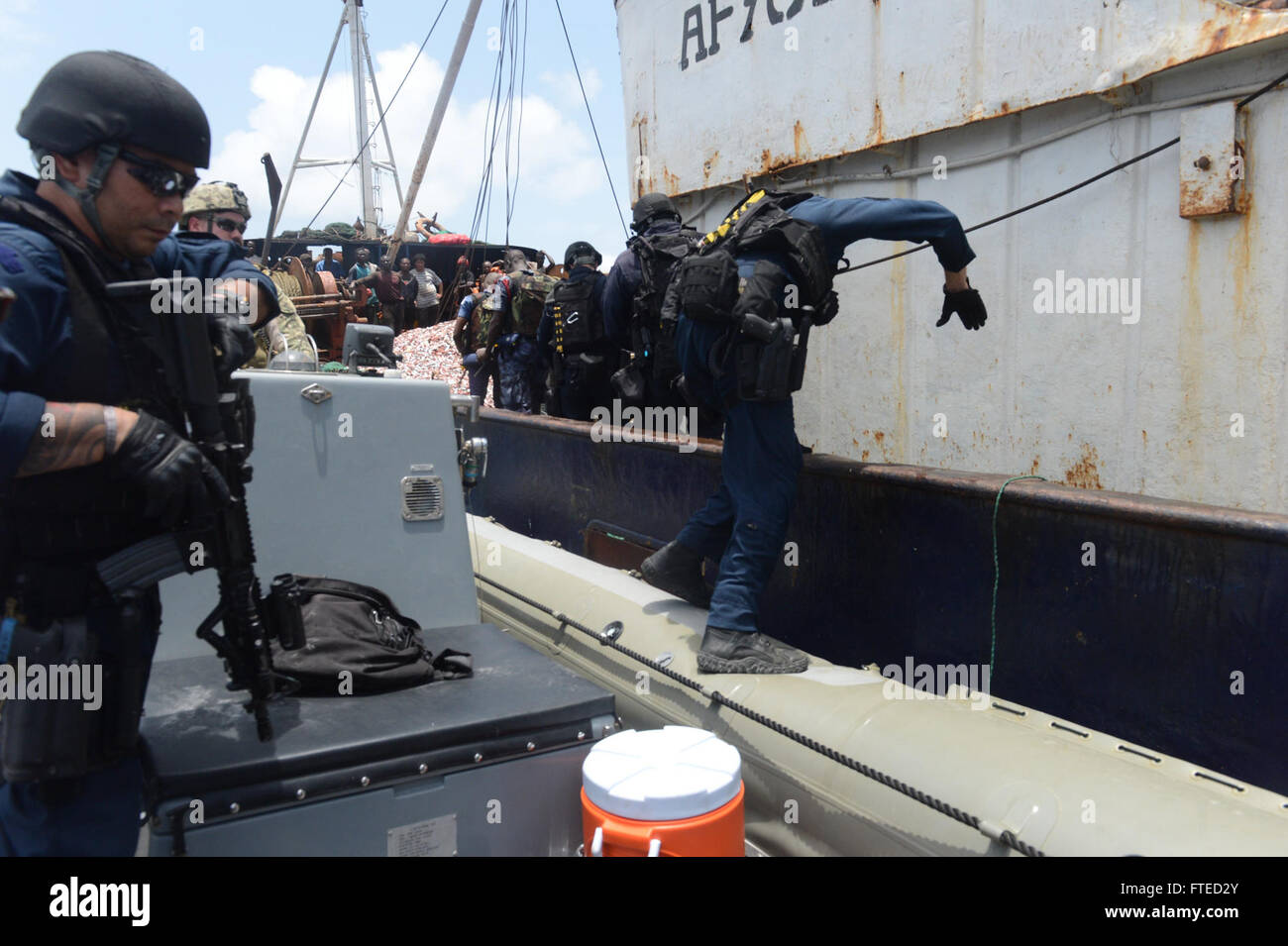 On April 2, 2014, members of the U.S. Coast Guard law enforcement ...