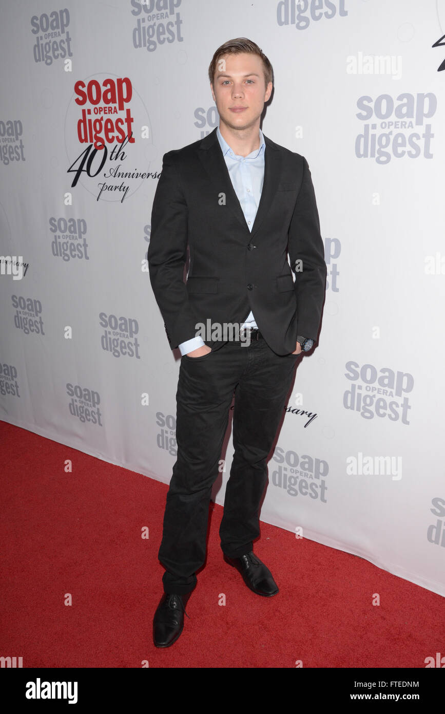 Soap Opera Digest’s 40th Anniversary party on February 24, 2016 at The Argyle Hollywood in Hollywood, California.  Featuring: Jeremy Snyder Where: Los Angeles, California, United States When: 24 Feb 2016 Stock Photo