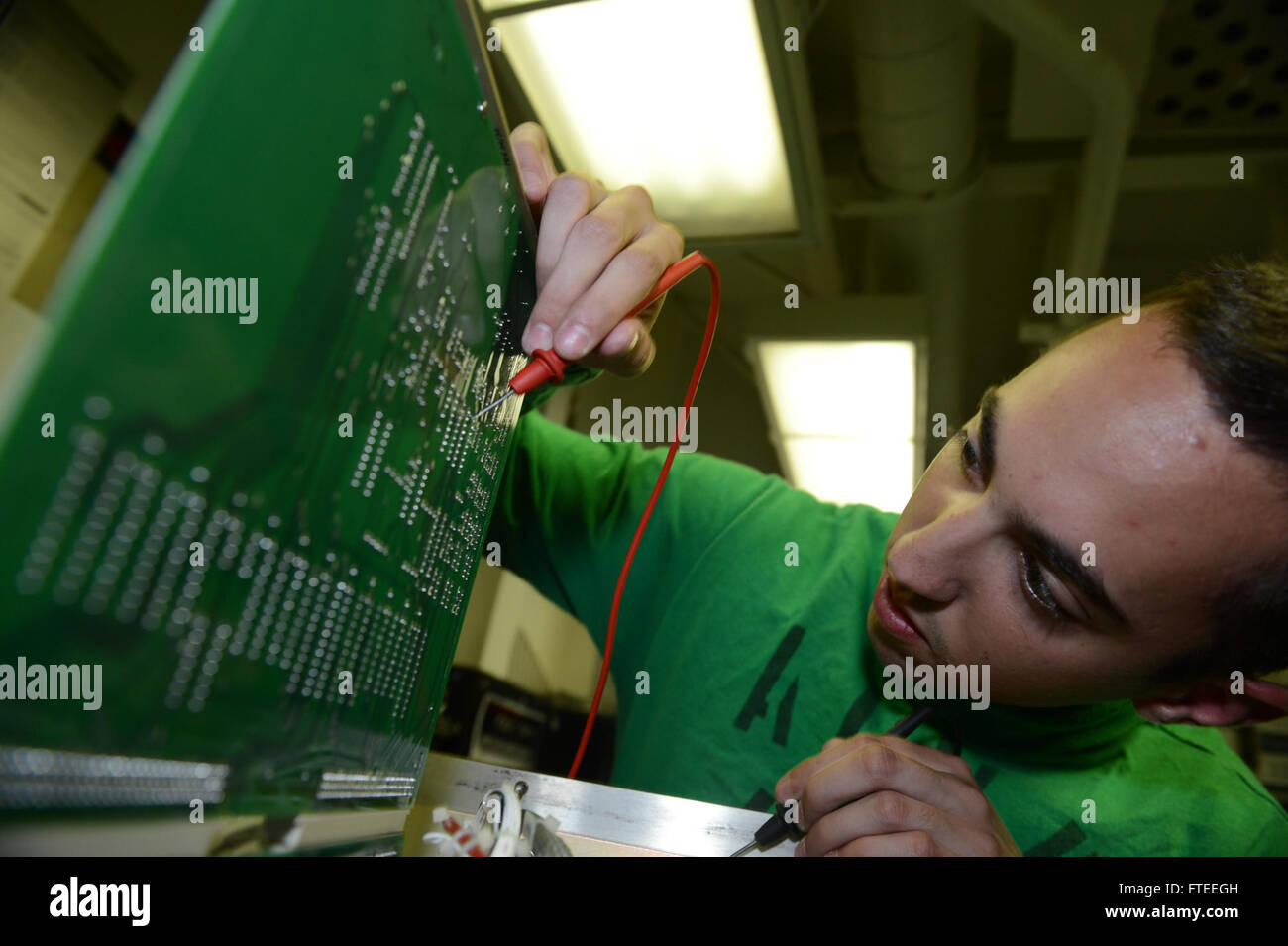 Us navy aviation electronics technician hires stock photography and