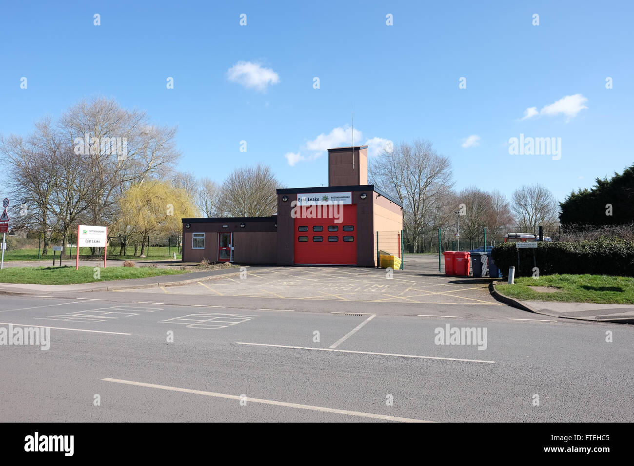 east leake fire station Stock Photo Alamy