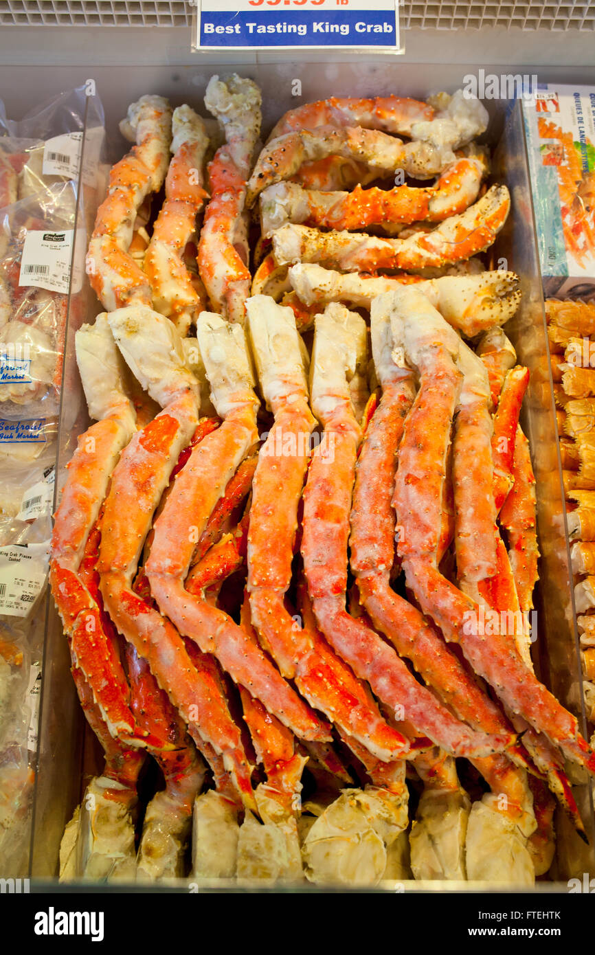 king crab legs in a supermarket in Toronto Stock Photo Alamy