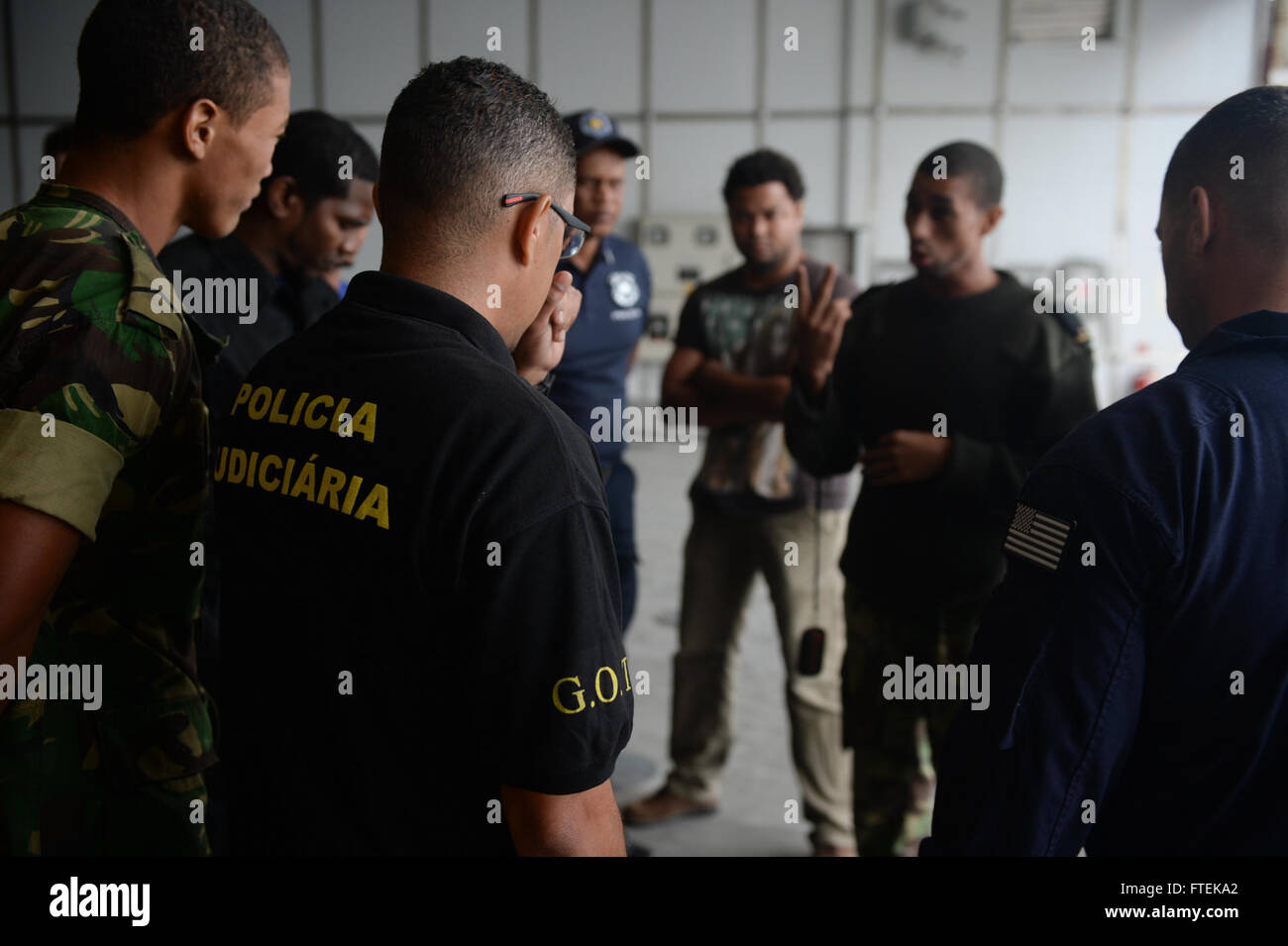 U.S. Coast Guard Law Enforcement Detachment 407 conducts a joint ...