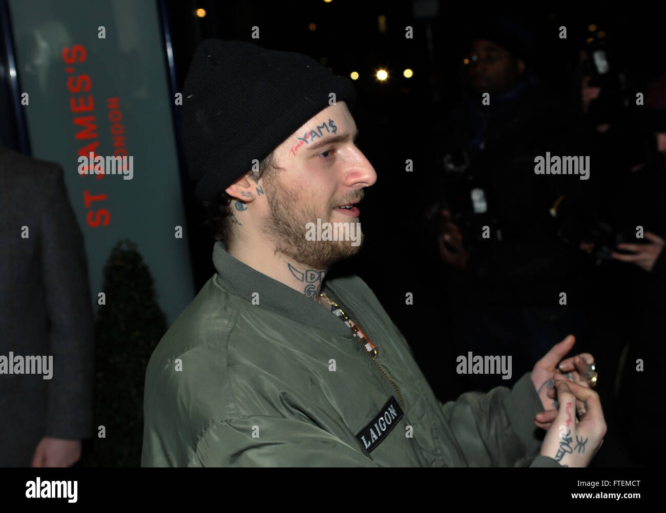 Section Boys Rapper Section Boyz leave Tramp nightclub after BRITS party Featuring: Section ...