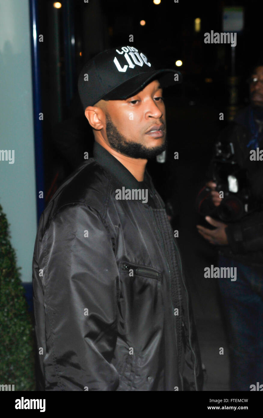 Section Boys Rapper Section Boyz leave Tramp nightclub after BRITS party Featuring: Section ...