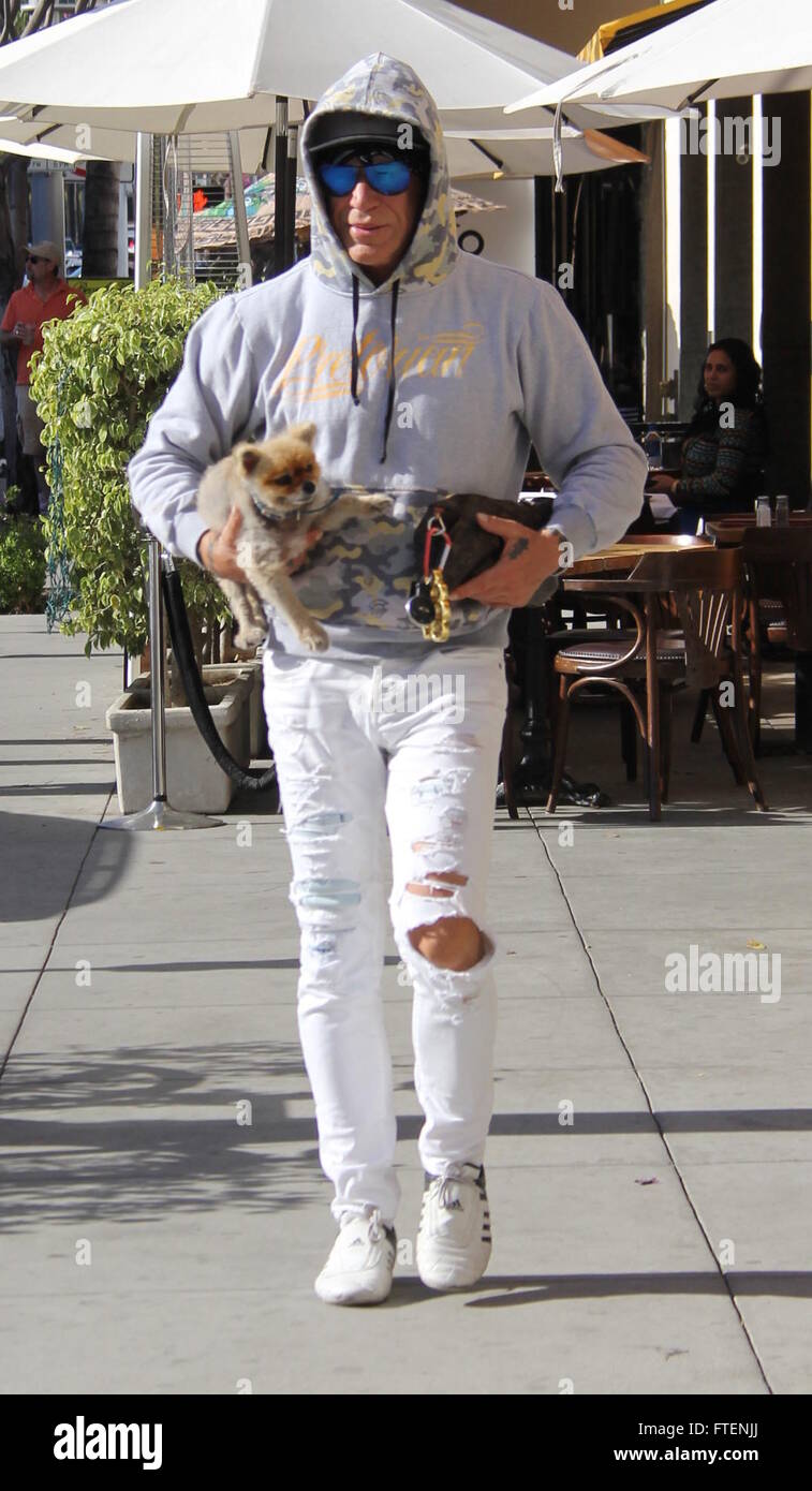 Mickey Rourke having lunch at Caffe Roma Featuring: Mickey Rourke Where ...