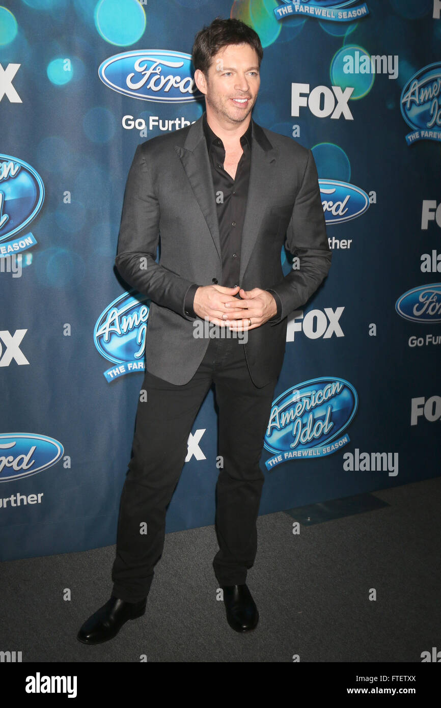 American Idol Farewell Season Finalist Party at the London Hotel - Arrivals  Featuring: Harry Connick Jr Where: West Hollywood, California, United States When: 26 Feb 2016 Stock Photo