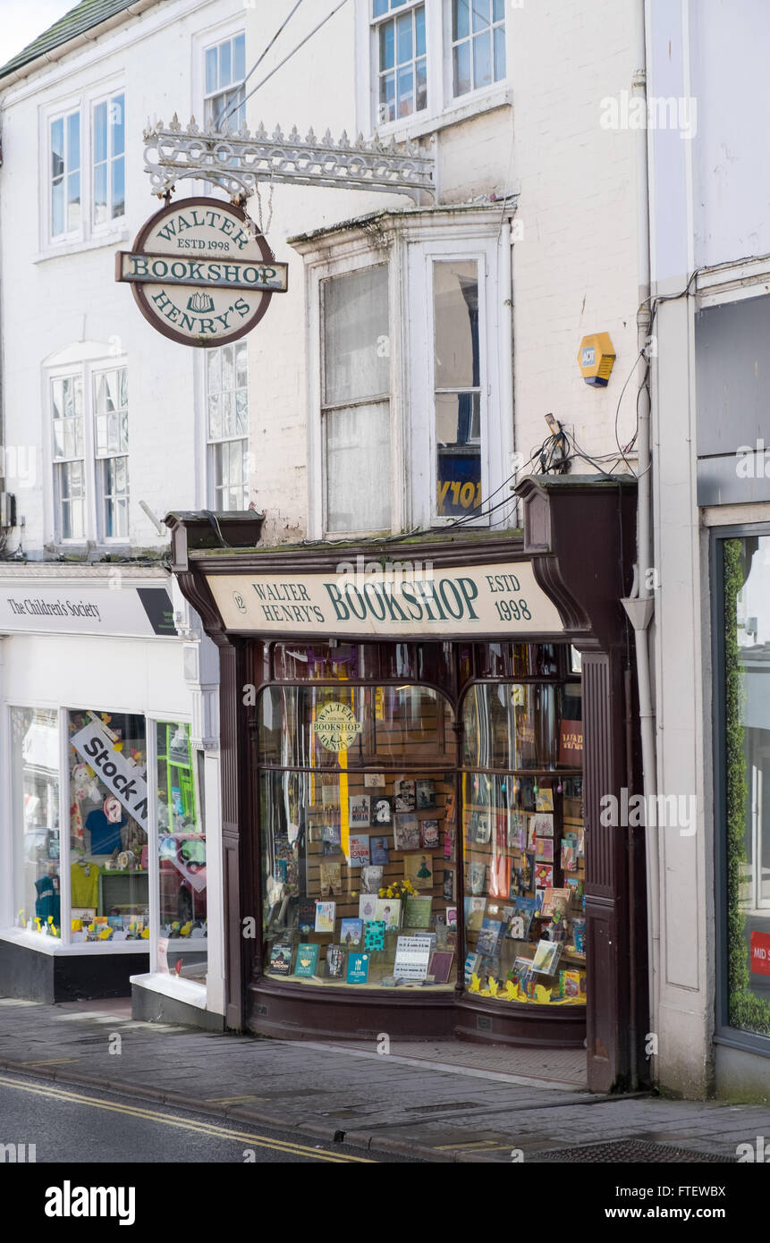 Walter Henry's Bookshop in Bideford Devon, UK Stock Photo