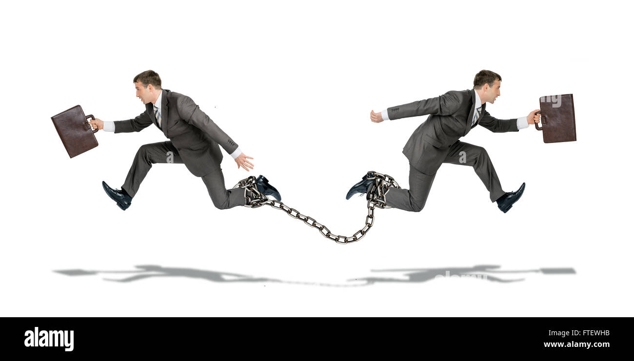 Two people run in Cut Out Stock Images & Pictures - Alamy