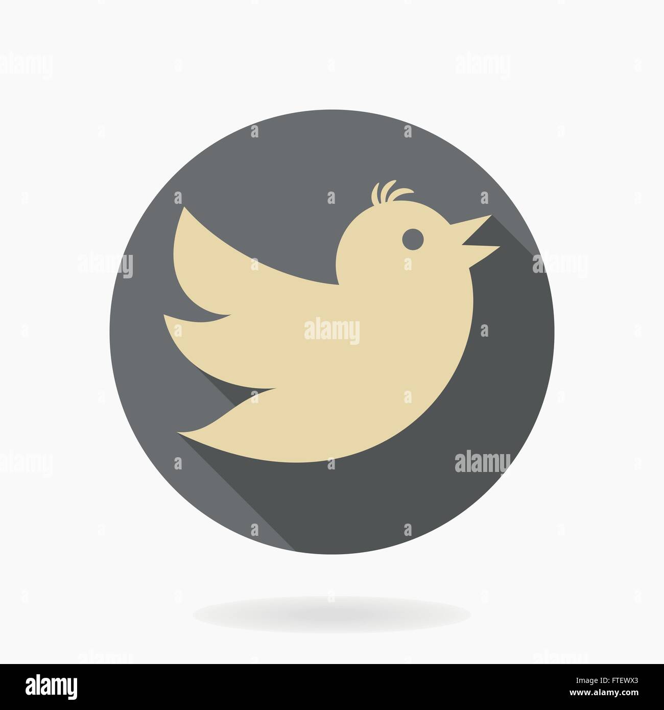 Flying Bird Vector Flat Icon Stock Vector Image & Art - Alamy