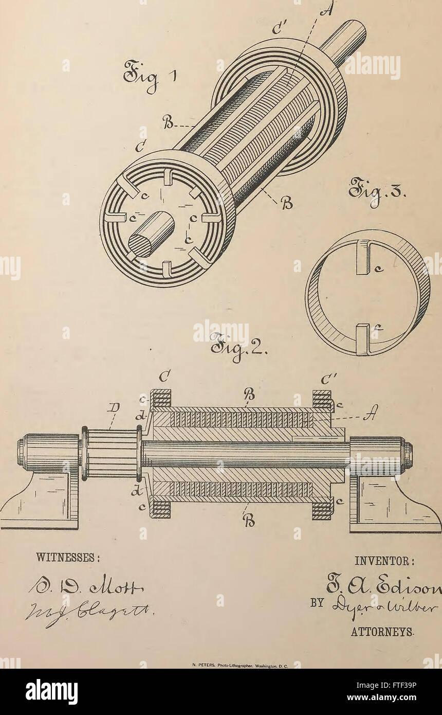 Collection of United States patents granted to Thomas A. Edison, 1869 ...