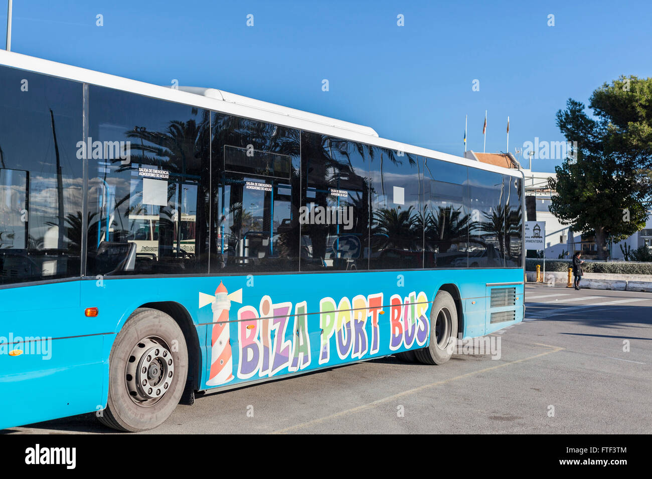 Ibiza Port Bus in Ibiza-Eivissa,Balearic Islands,Spain Stock Photo - Alamy