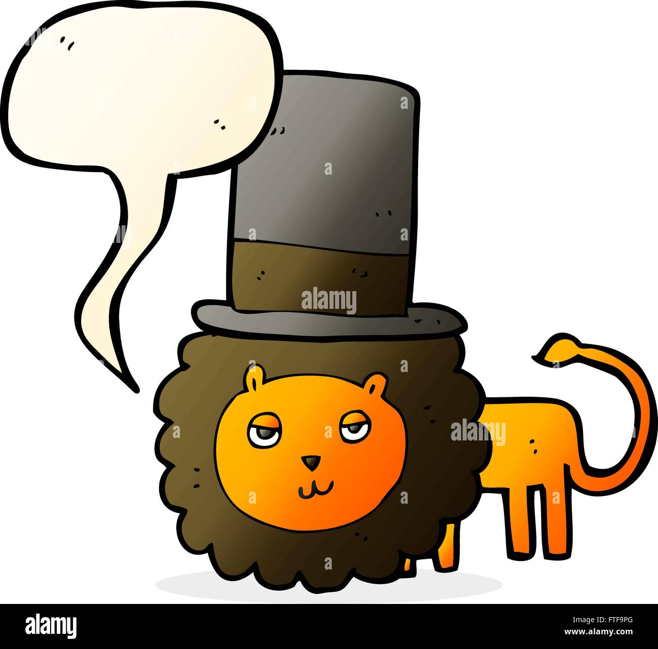 Cartoon lion in top hat hi-res stock photography and images - Alamy