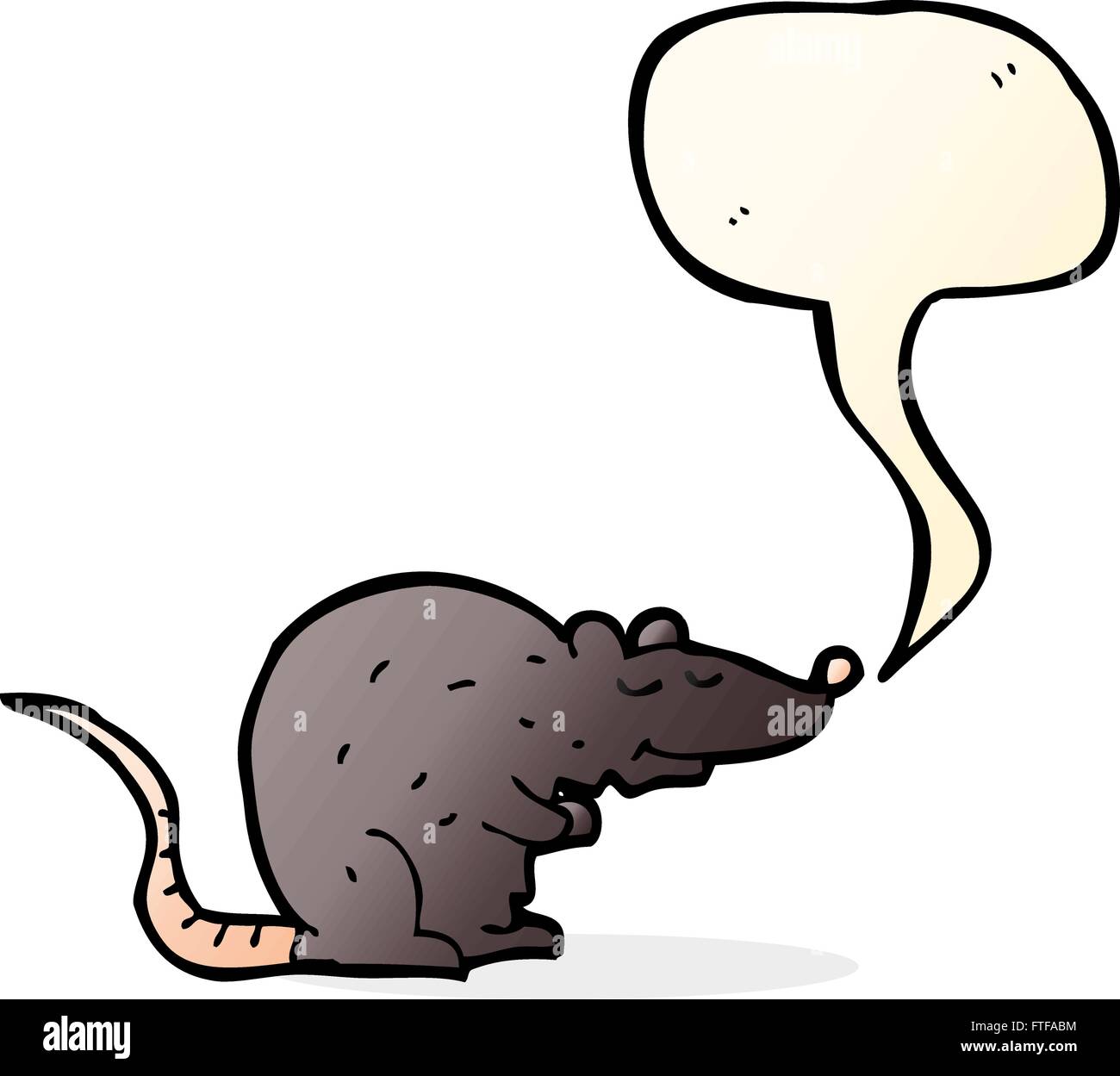 Cartoon black rat bubble hi-res stock photography and images - Alamy