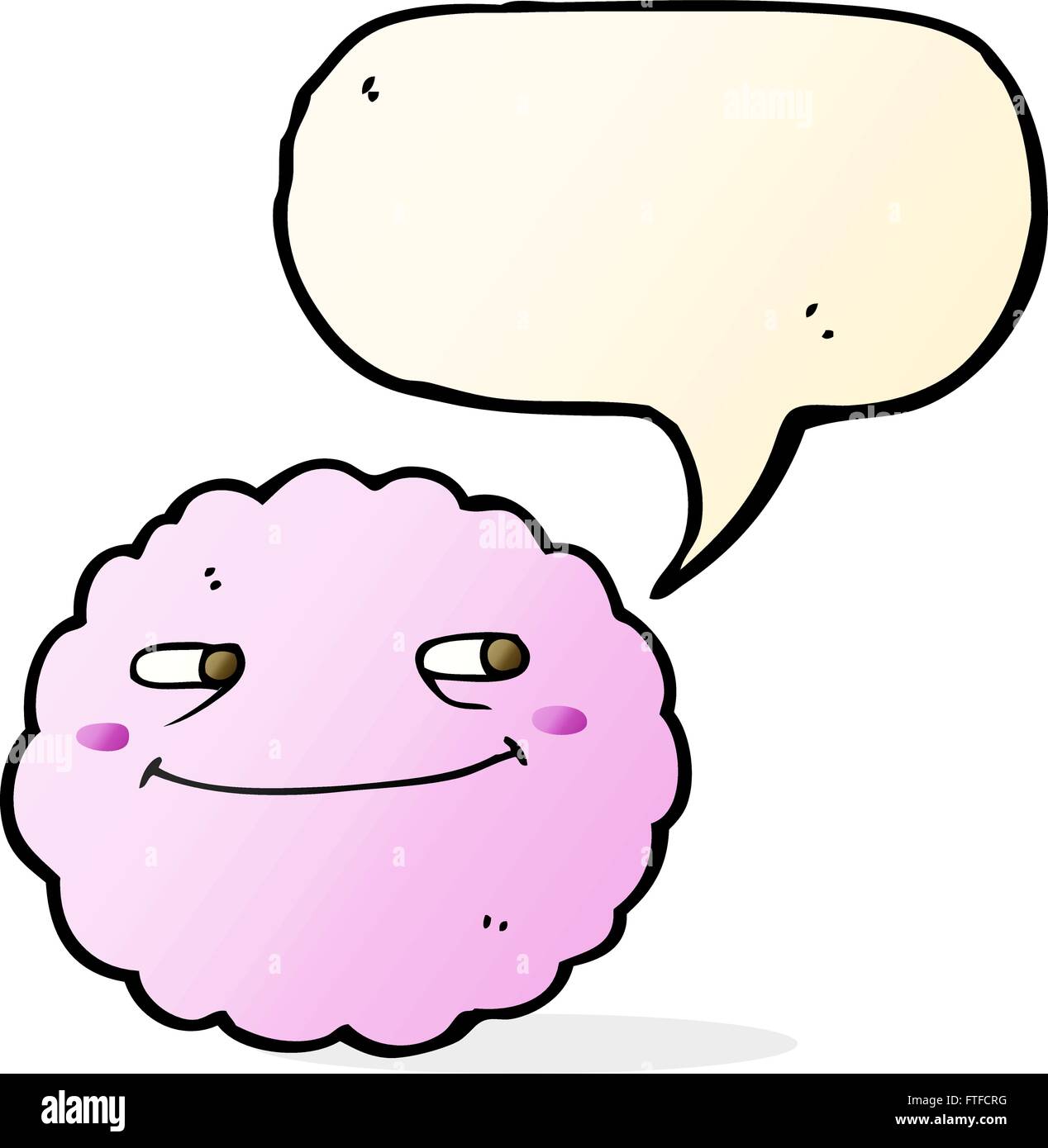 cartoon happy cloud with speech bubble Stock Vector Image & Art - Alamy