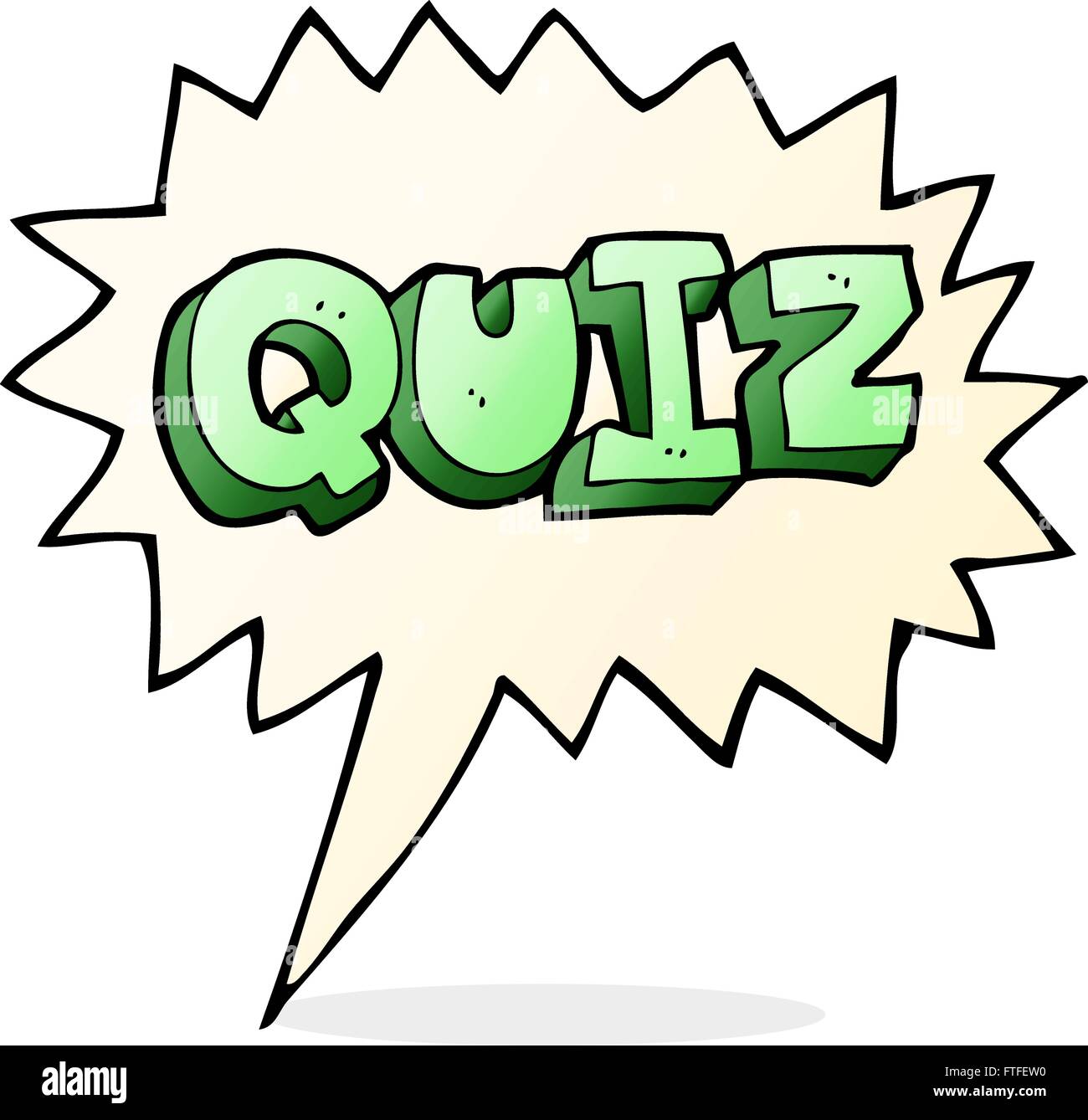 Freehand drawn cartoon quiz symbol hi-res stock photography and images ...