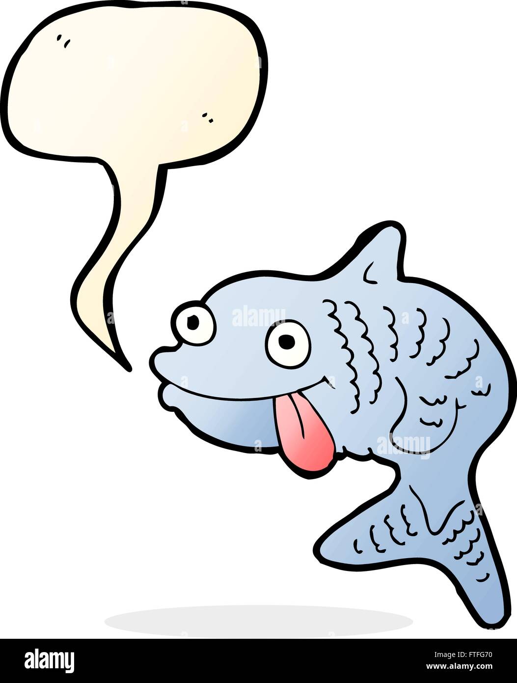 cartoon fish with speech bubble Stock Vector Image & Art - Alamy