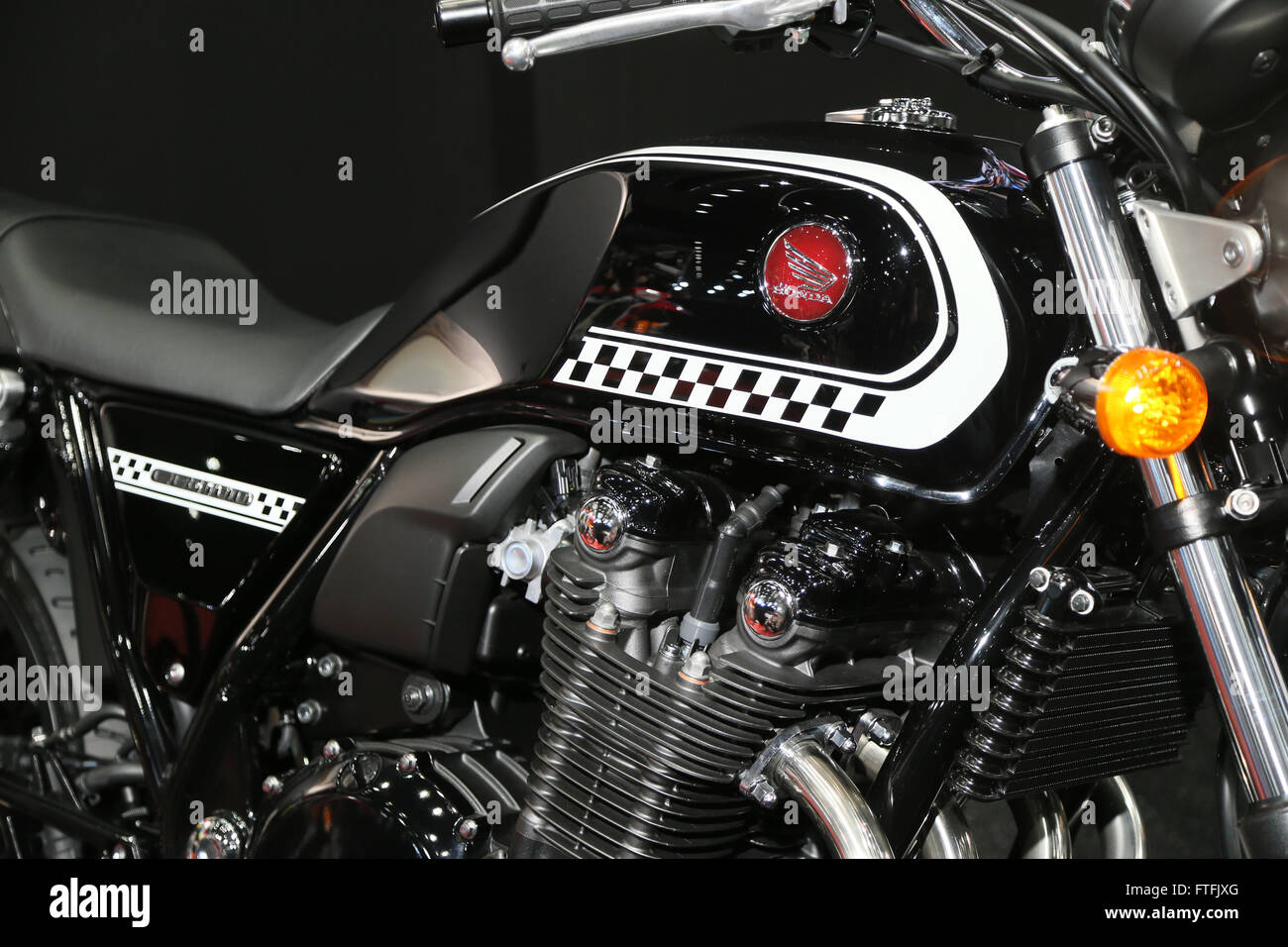 Japanese Motorcycle Giant Honda Motor Displays Concept CB At The Tokyo Show In On Sunday March 27 2016 And Foreign