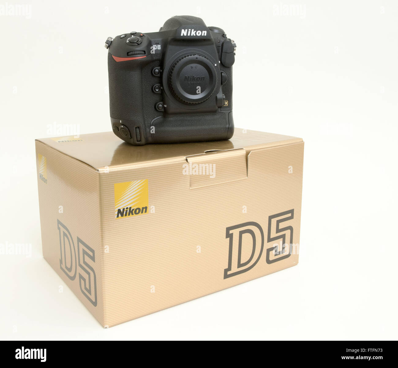 Los Angeles, California, USA. 27th Mar, 2016. Camera maker Nikon began to release and ship out the company's latest professional grade camera body on Wednesday March 23, 2016, shipping first to their NPS, or Nikon Professional Service members. The cameras features upgrades over the latest D4s with a lager digital file at 20 megs, faster frame rate at 12 frames per second and increased sensitivity in ISO ratings. The camera retails for a list price of $6,499.95. © David Bro/ZUMA Wire/Alamy Live News Stock Photo