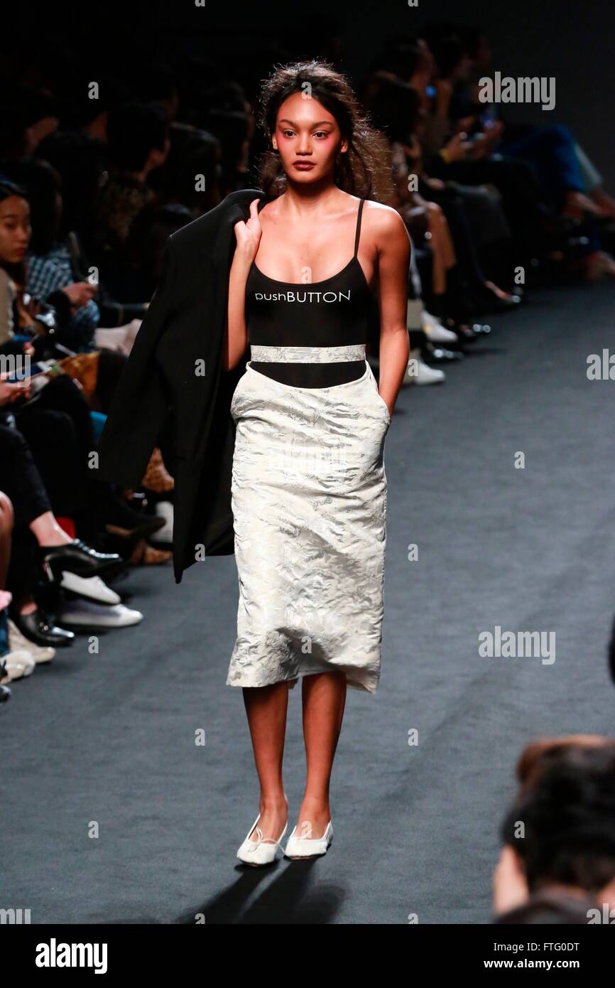 The Second Day Of Seoul Fashion Week Pushbutton Fashion Show In Seoul South Korea On 26th March 16 China And South Korea Out Stock Photo Alamy