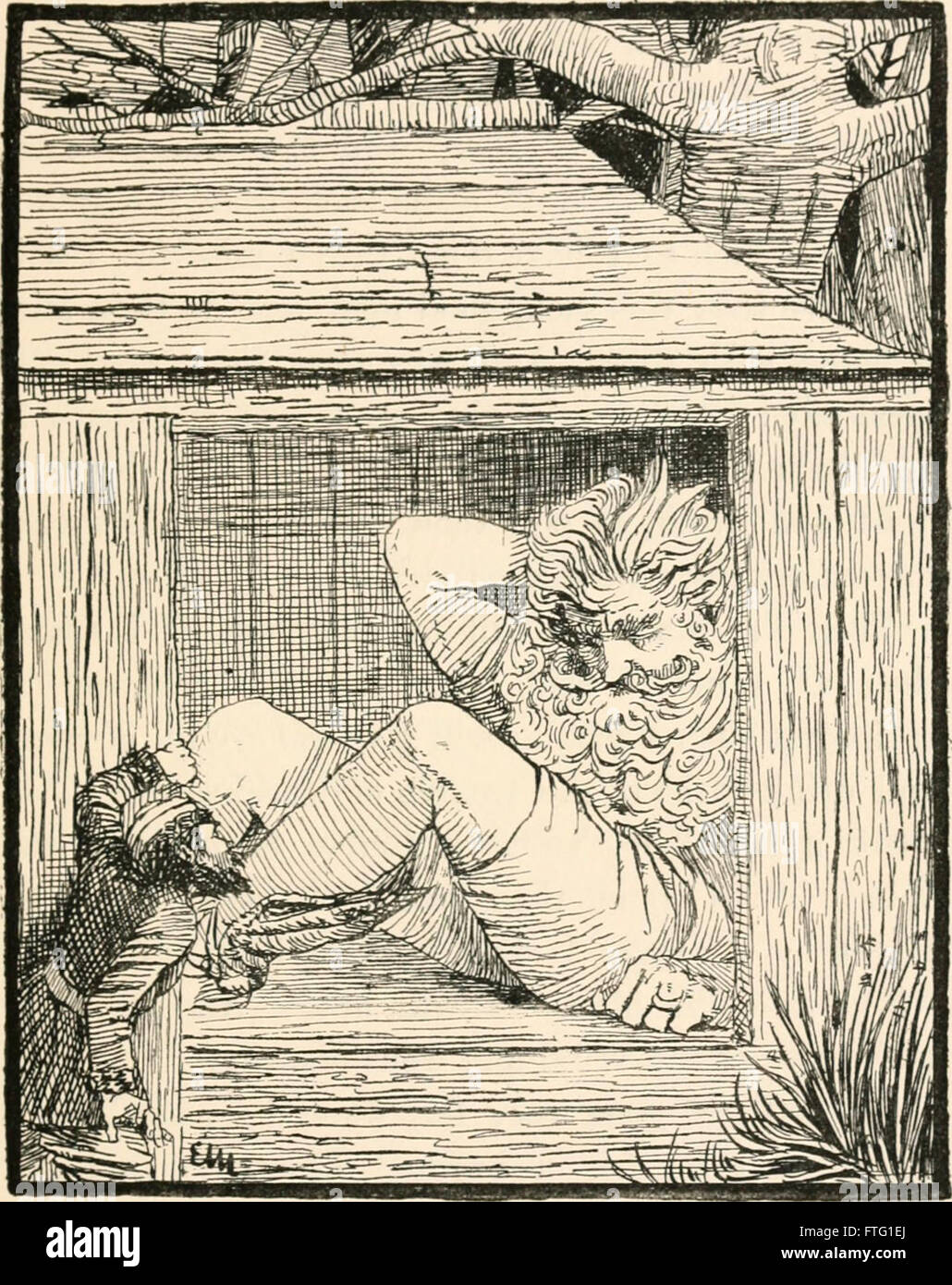 Cossack fairy tales and folk-tales . ith his huge broadsword, a full fathom  long,which the Lord had given him, and chopped off allthe Dragons six  heads, and the rock fell upon theDragons