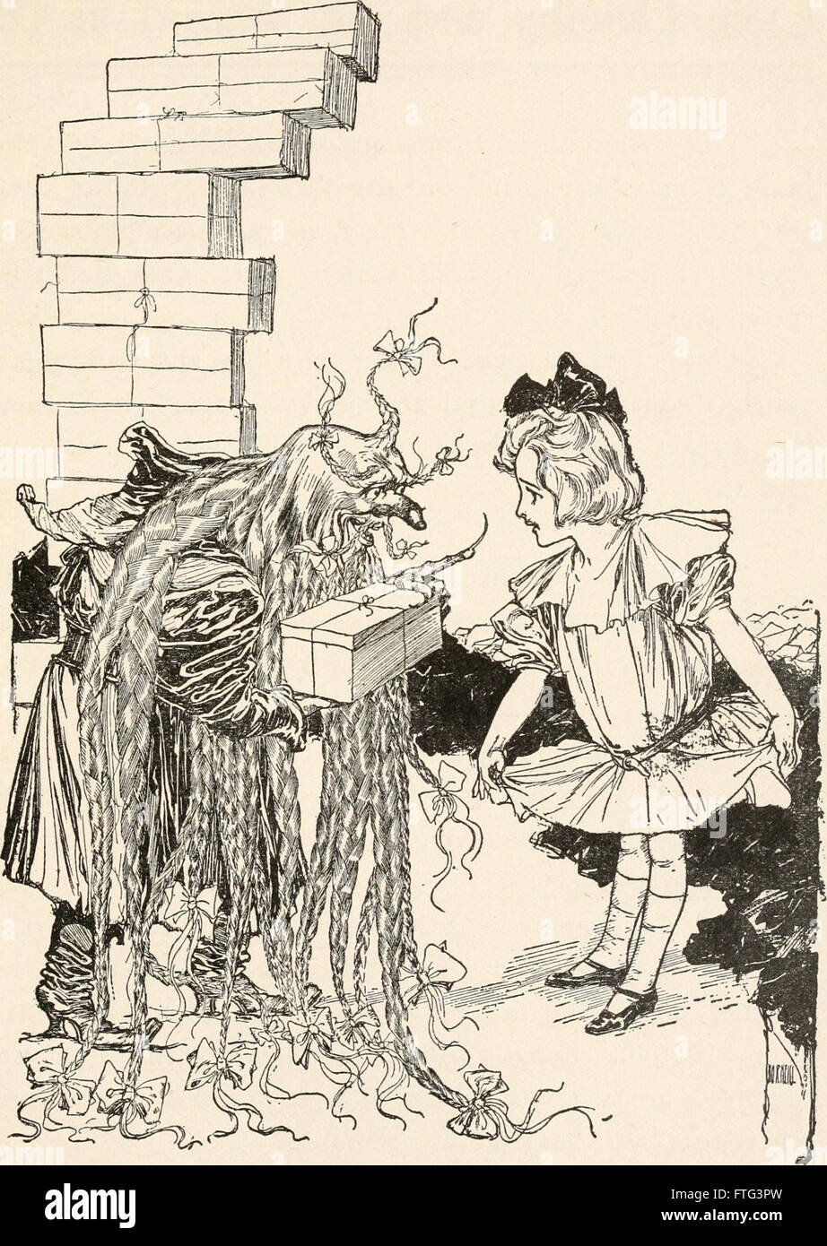 Dorothy and the wizard in Oz (1908) Stock Photo