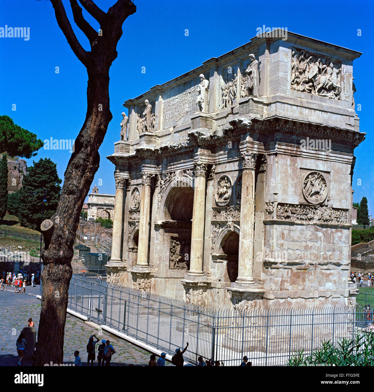 Italy, Lazio, Rome, Arco Di Constantino, Arch of Constantine Stock Photo