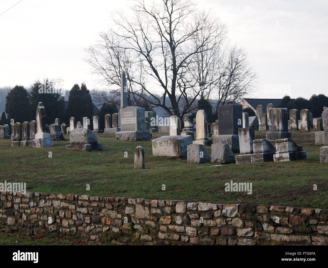 Graveyard in Atglen, Pennsylvania Stock Photo Alamy