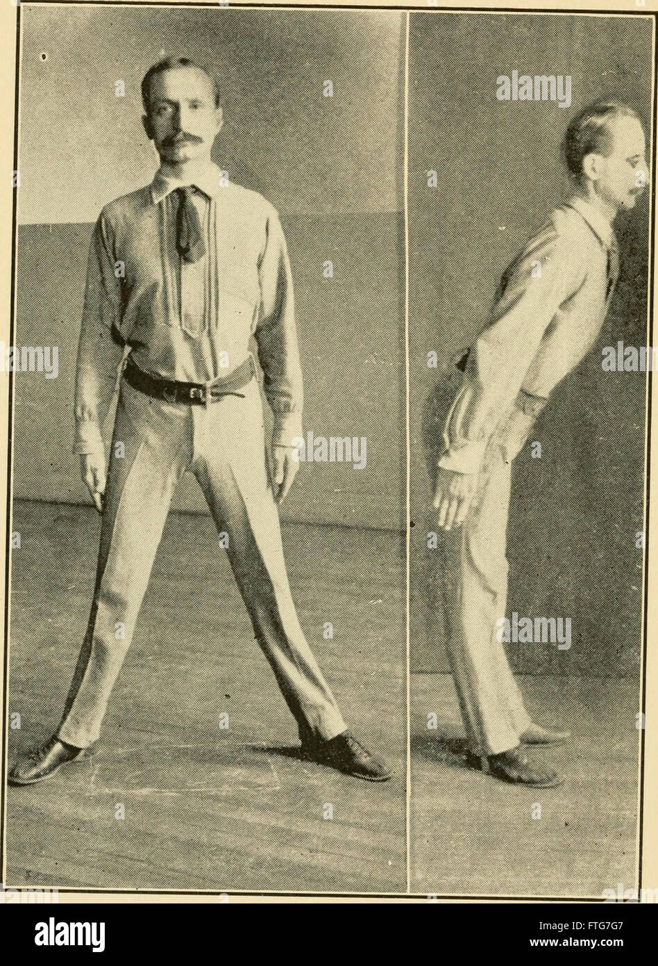 Graded calisthenic and dumb bell drills (1916) Stock Photo