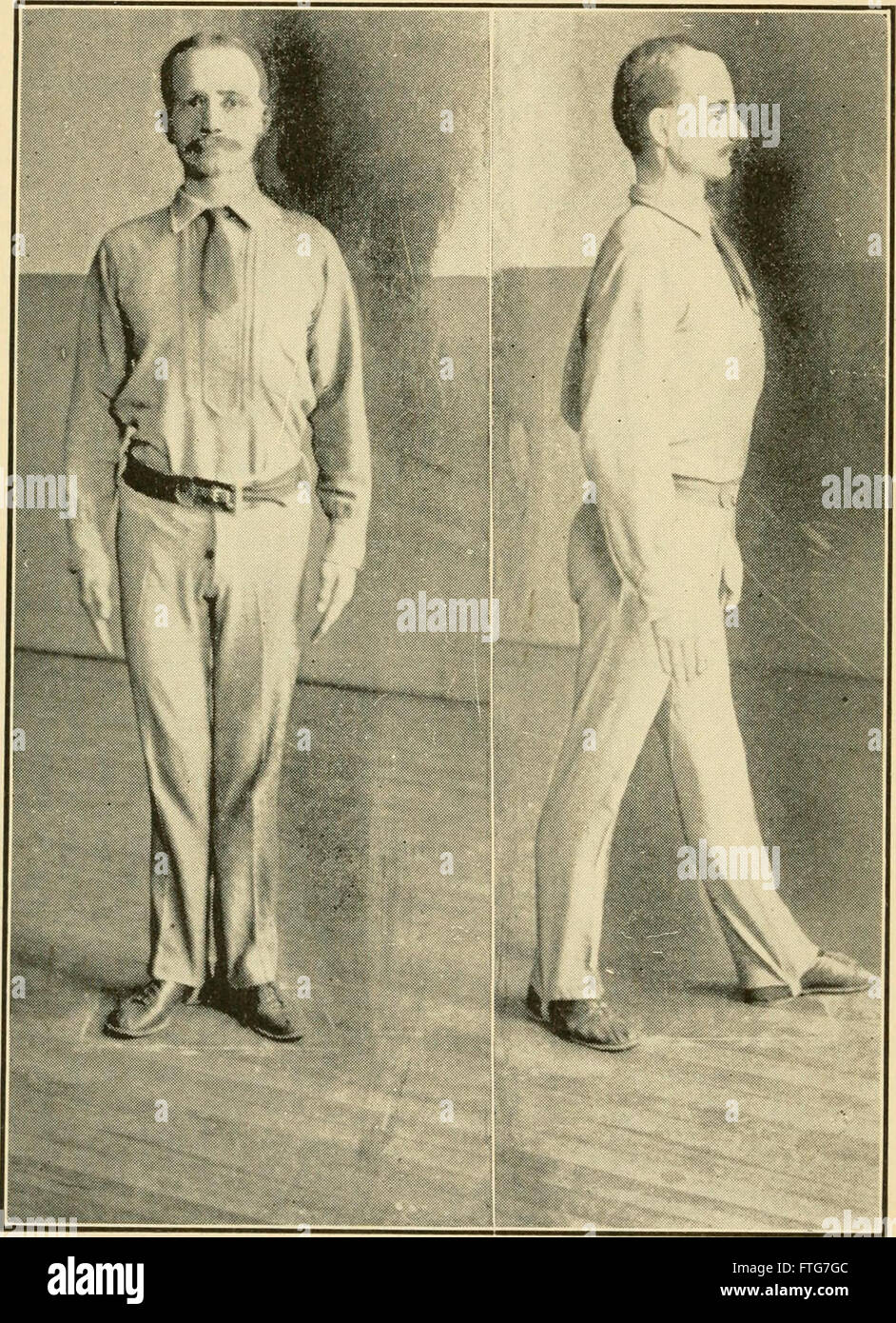 Graded calisthenic and dumb bell drills (1916) Stock Photo