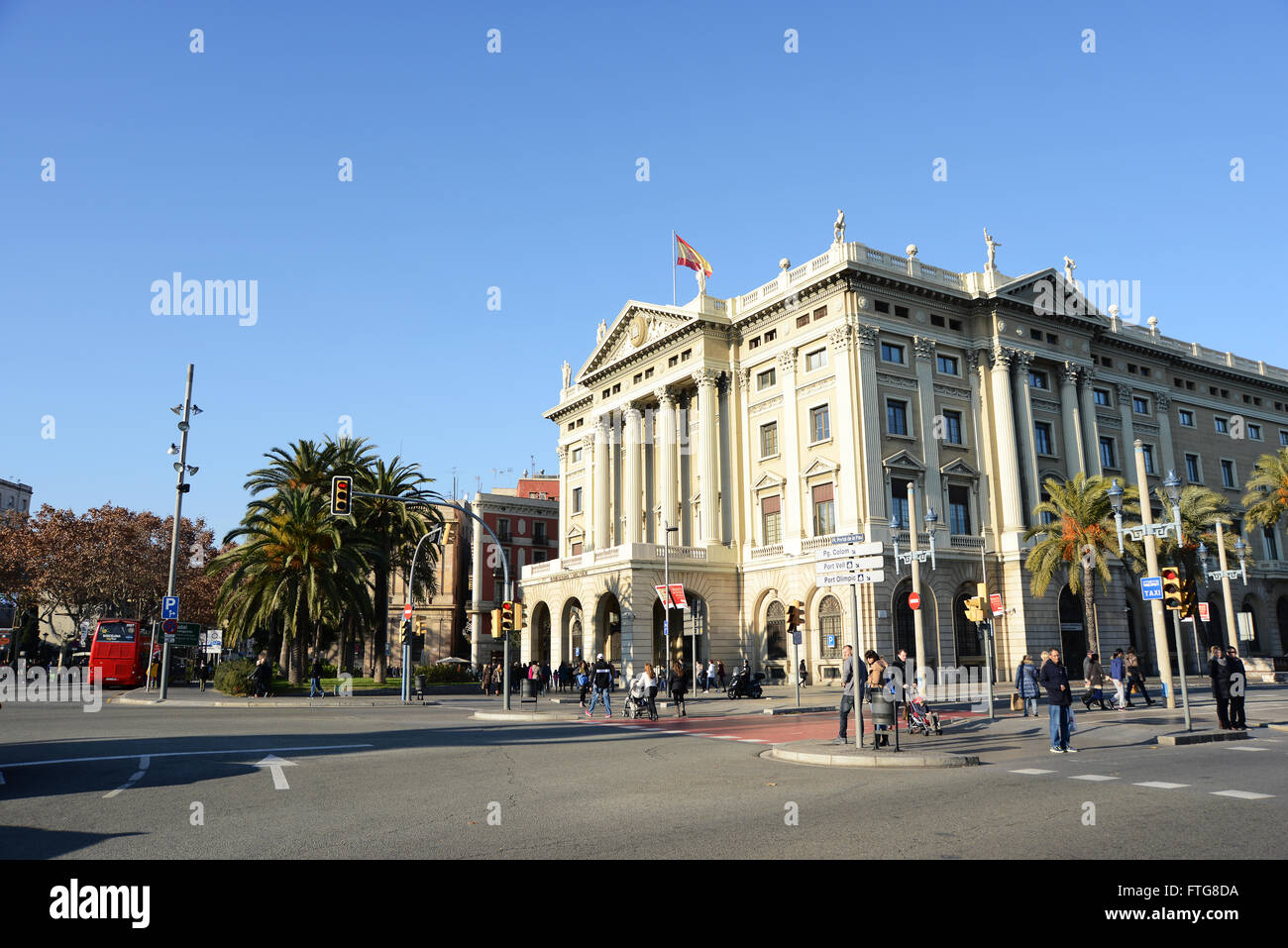 Barcelona, Spain - December 27, 2015: Military Government building / Gobierno Militar, Barcelona, Spain Stock Photo