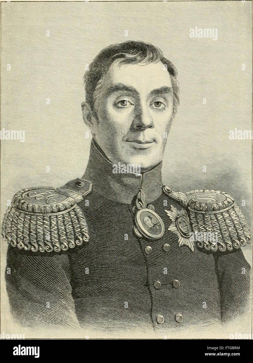 A historical portrait from 1897 of Emperor Alexander I of Russia ...