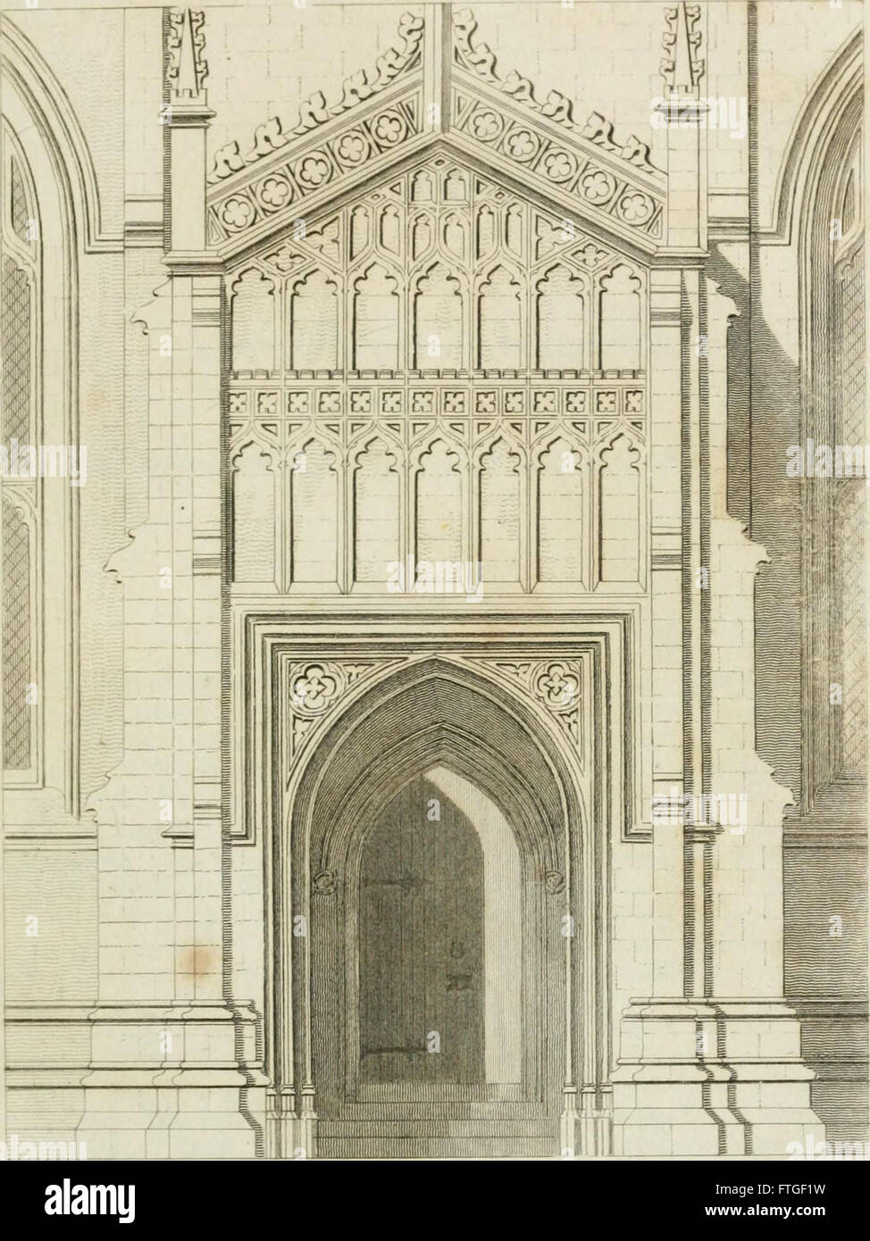 An attempt to discriminate the styles of architecture in England - from the Conquest to the Reformation - with notices of above three thousand British edifices - preceded by a sketch of the Grecian Stock Photo