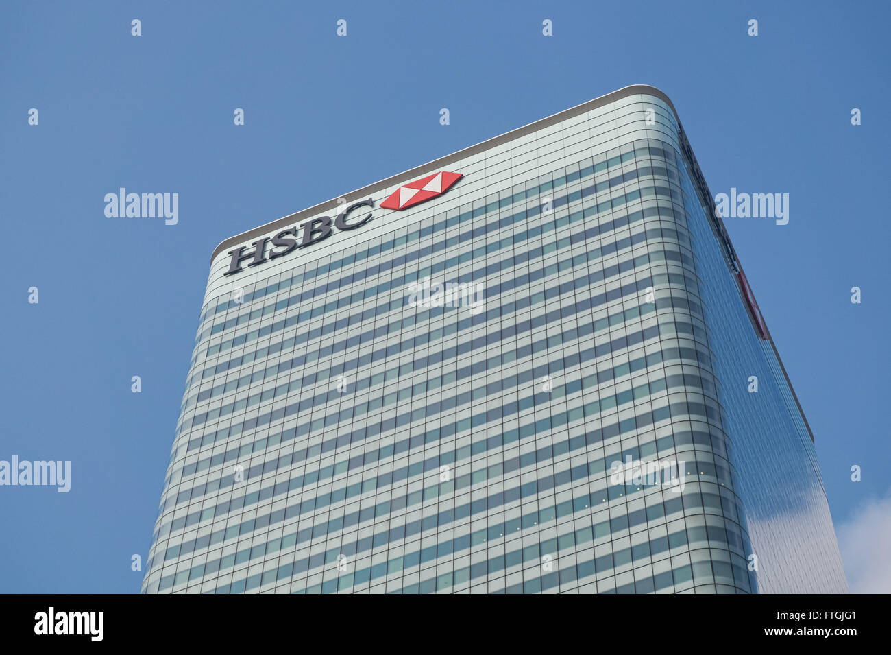 HSBC Tower at Canary Wharf, London England United Kingdom UK Stock Photo