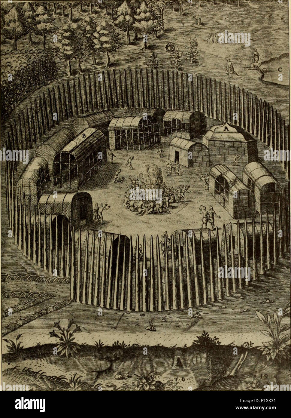 Jamestown virginia drawing hires stock photography and images Alamy