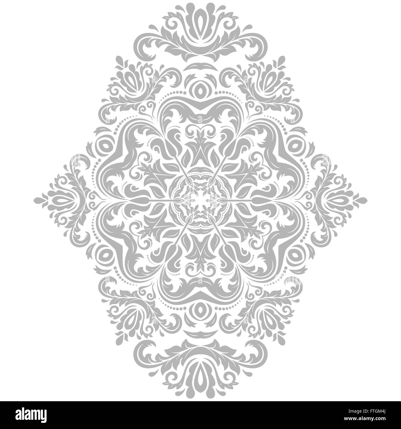 Damask Oriental Pattern Stock Photo Alamy