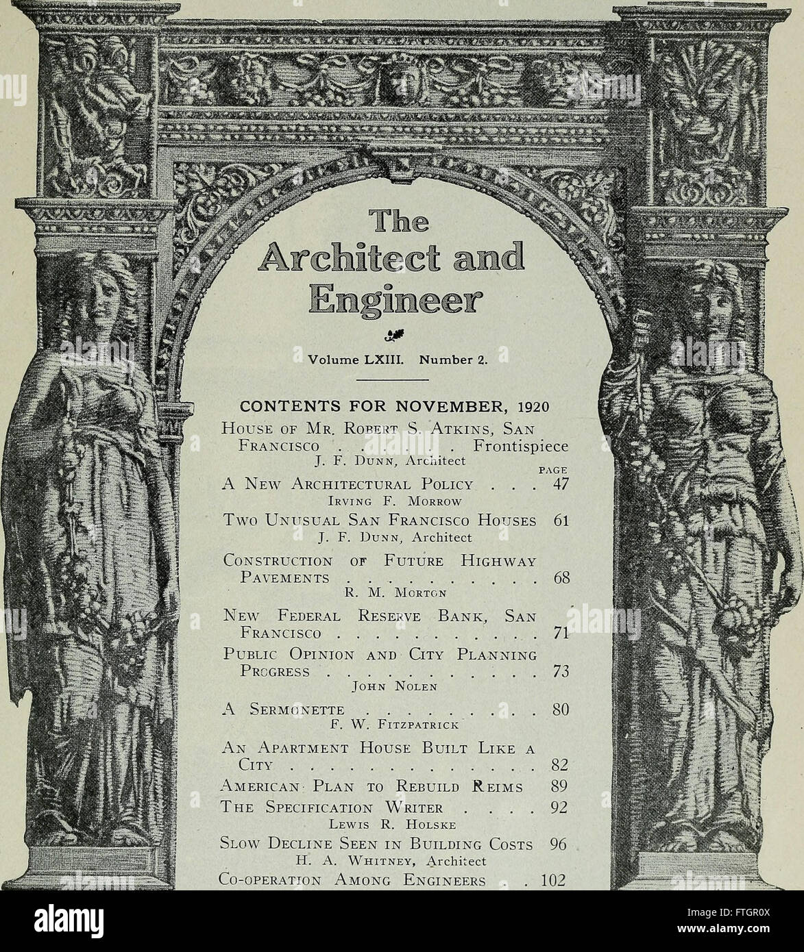 'Architect and Engineer' (1920) discusses advancements in architectural ...