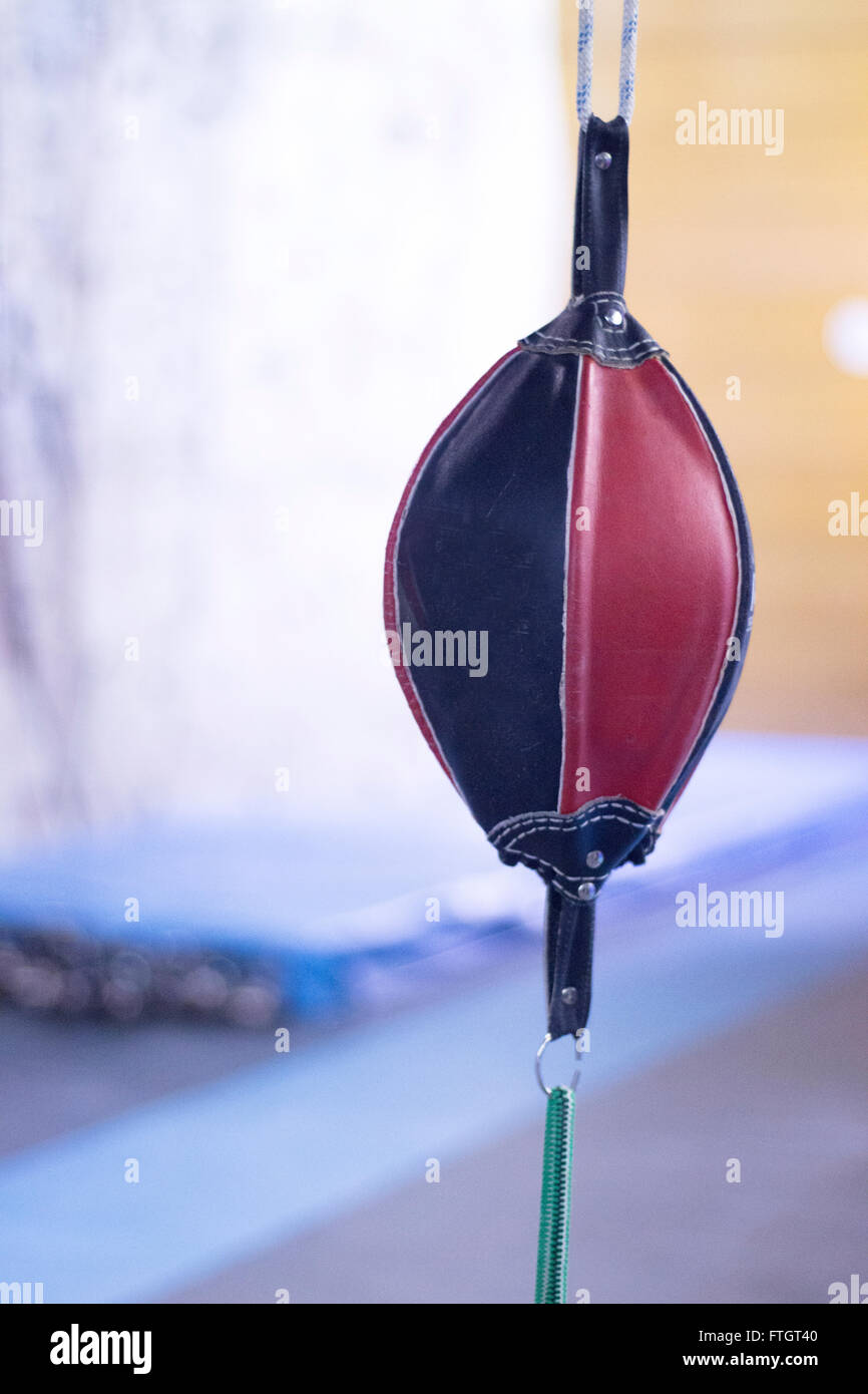 Punch and kick speedball punchbag in boxing, kickboxing, martial arts