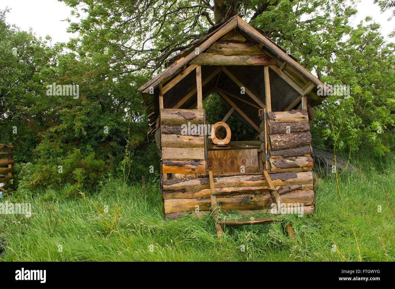 Lammas eco village at Tir Y Gafel,Pembrokeshire,Wales,UK, showing the home of the Dale family of