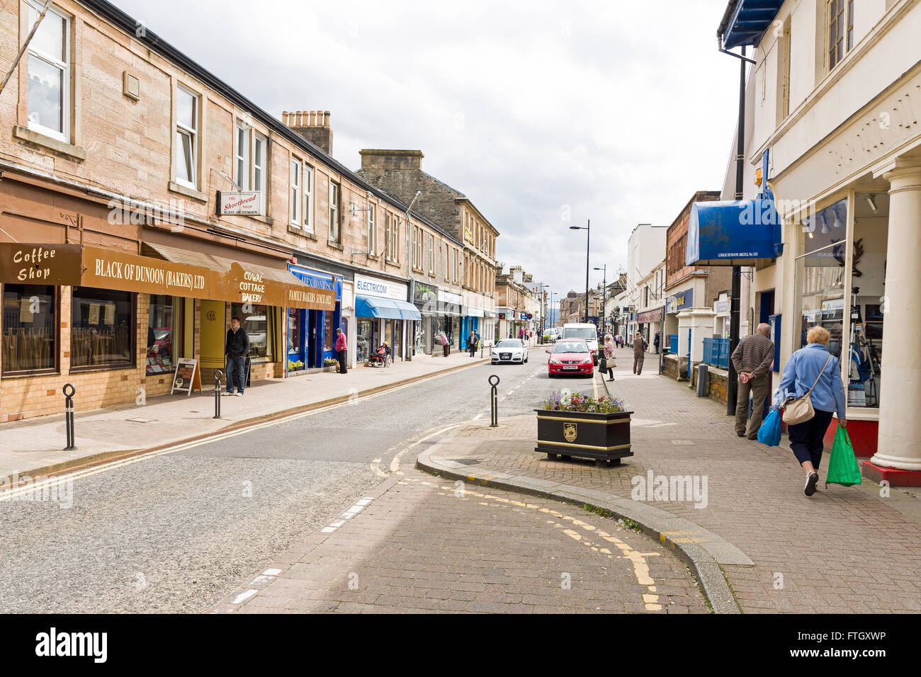 Argyll Street, Dunoon, Argyll & Bute, Scotland, UK Stock Photo