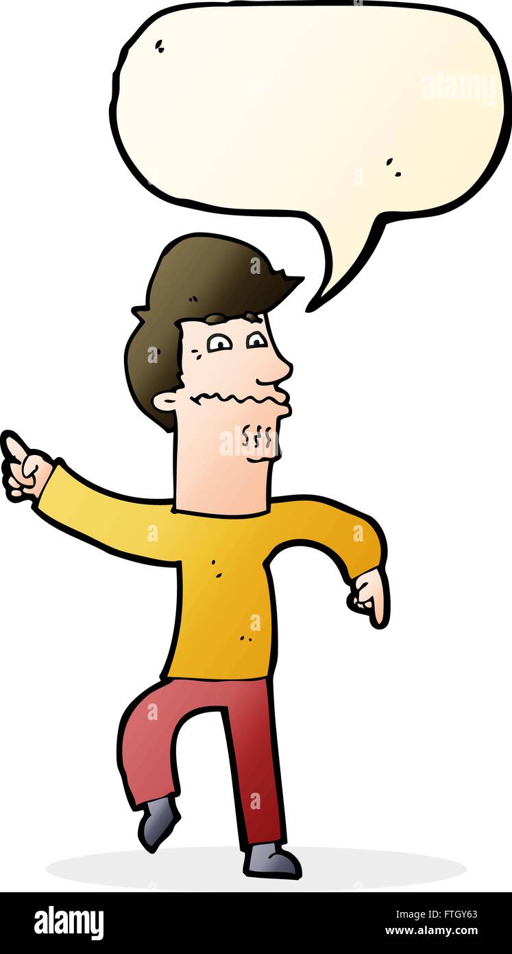 Cartoon nervous man speech Stock Vector Images - Alamy