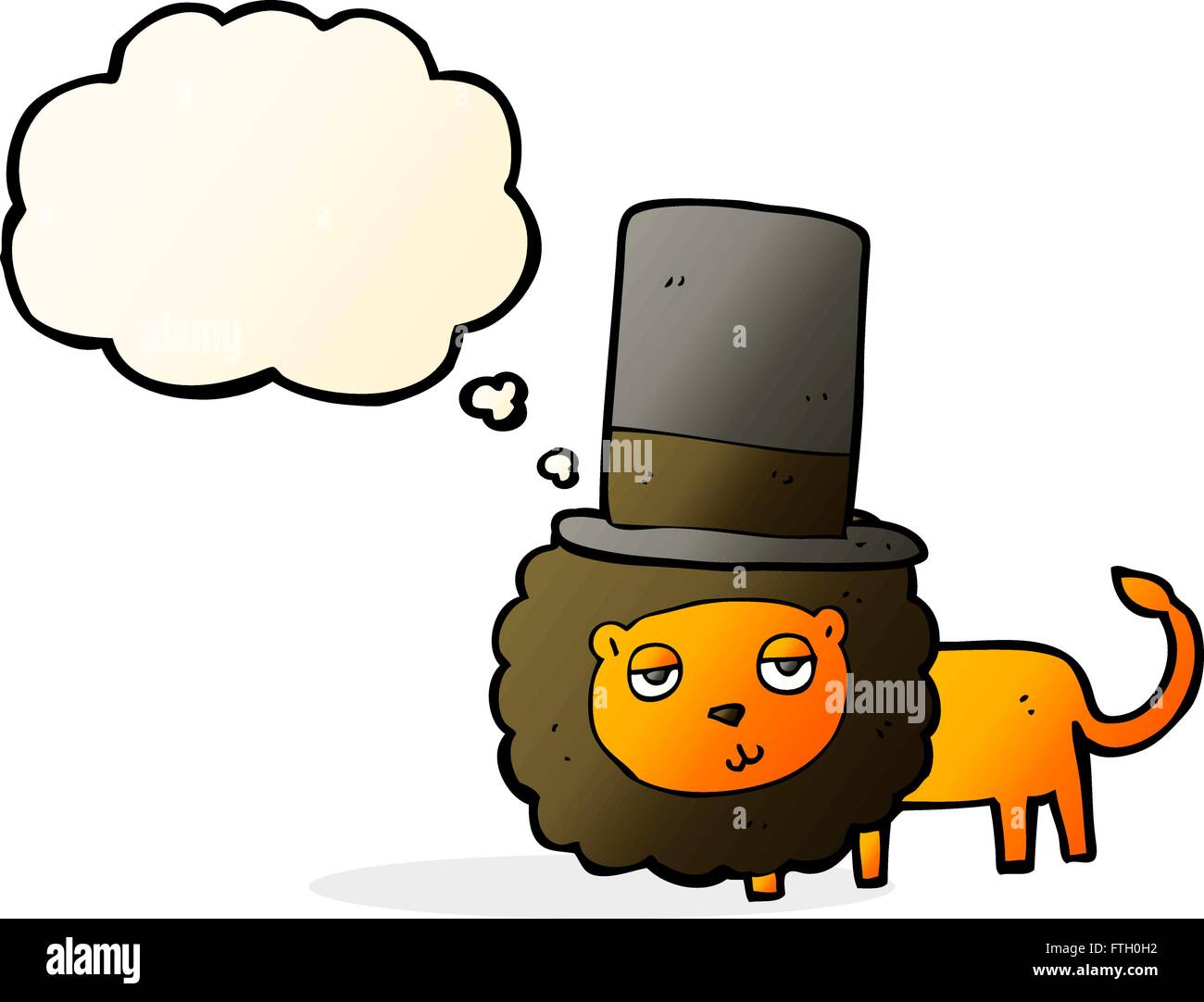 Cartoon lion in top hat hi-res stock photography and images - Alamy