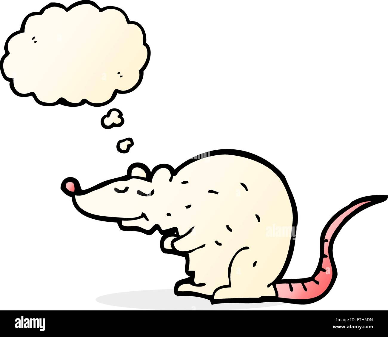 cartoon rat with thought bubble Stock Vector Image & Art - Alamy